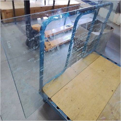 PLATEAU BUREAU EN VERRE 