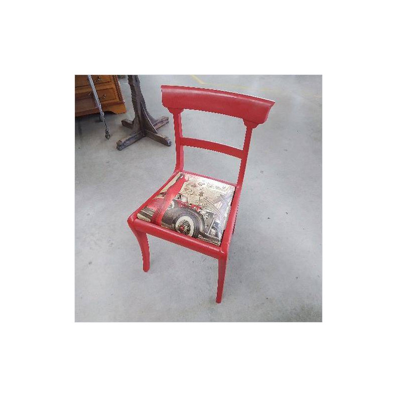 CHAISE ROUGE DECOR PARIS 