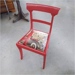 CHAISE ROUGE DECOR PARIS 