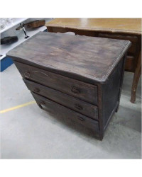 COMMODE 3 TIROIRS GRISE