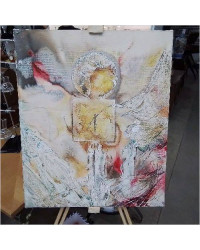 PEINTURE ABOUTISSEMENT SIGNE DE KATCHA