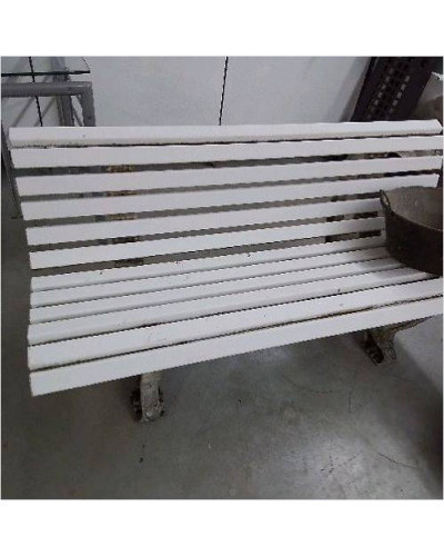 BANC PVC BLANC