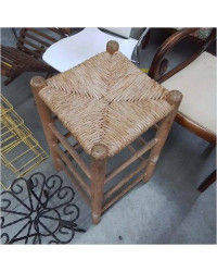 TABOURET PAILLÉ HAUT