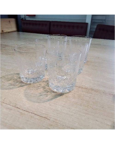 LOT DE 6 VERRES EN CRISTAL...
