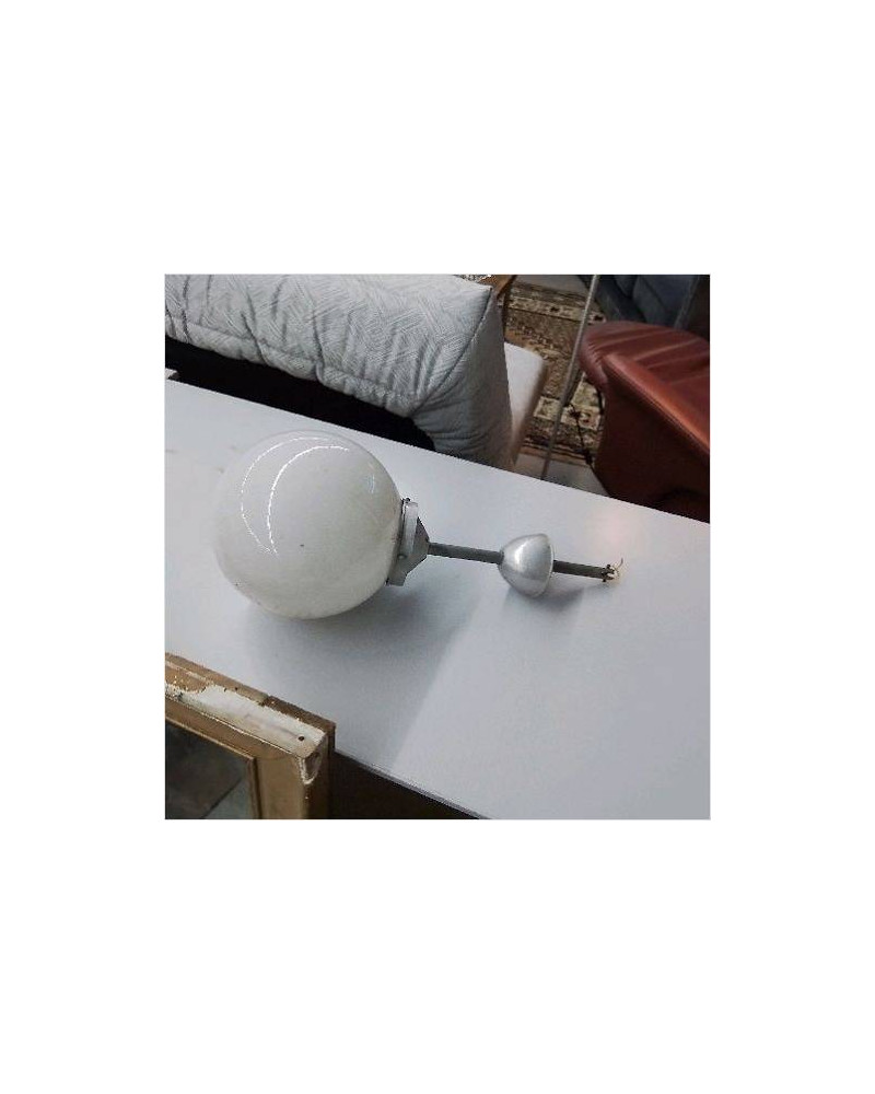 LUMINAIRE GLOBE VERRE BLANC 