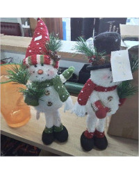 BONHOMME DE NEIGE DEBOUT LUMINEUX