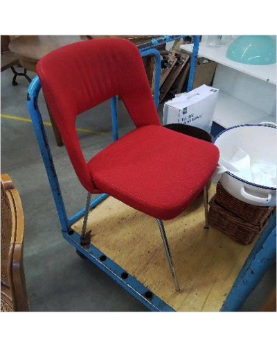 CHAISE VINTAGE ROUGE