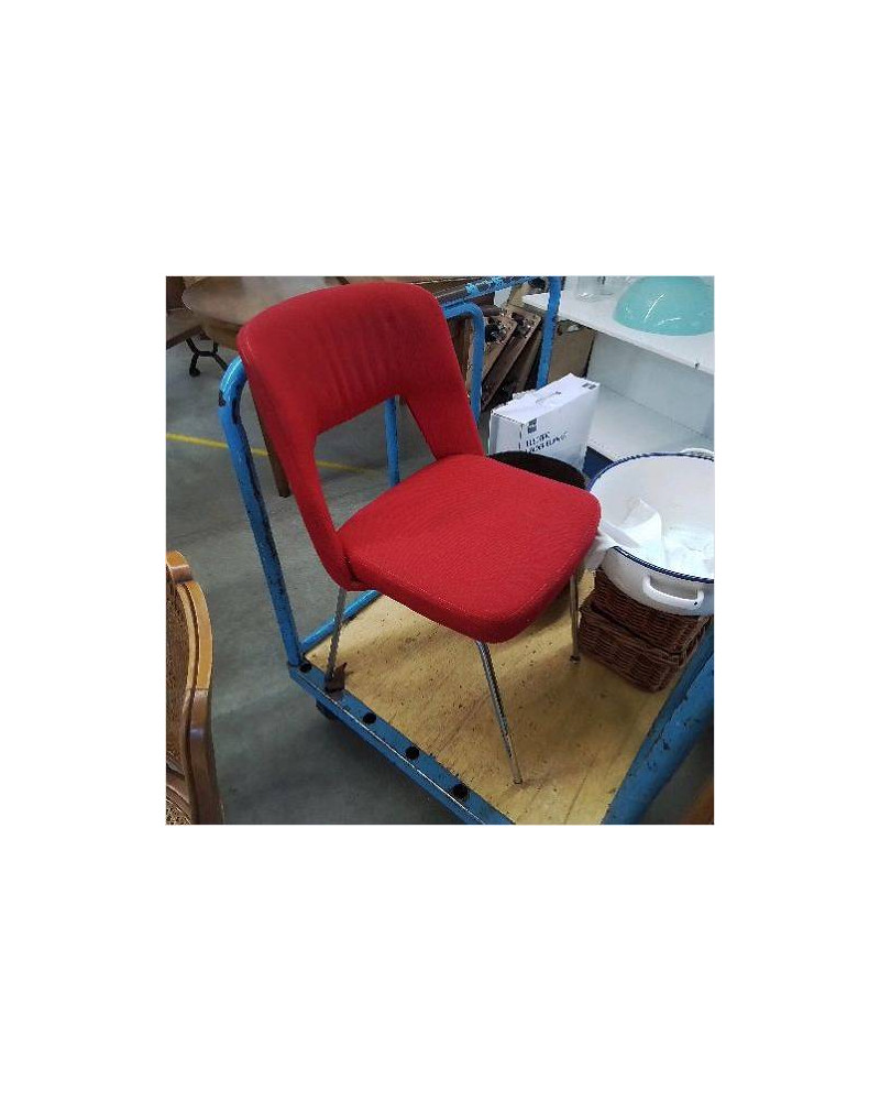CHAISE VINTAGE ROUGE