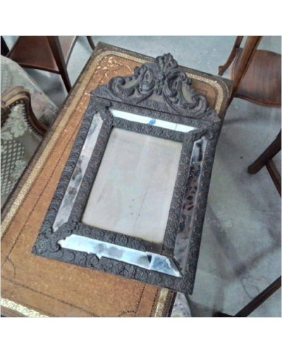 MIROIR LAITON REPOUSSÉ 
