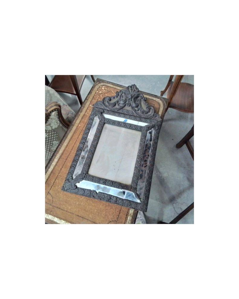 MIROIR LAITON REPOUSSÉ 
