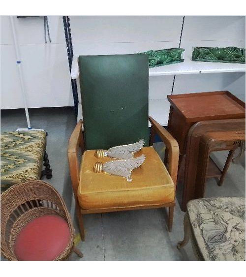 FAUTEUIL JAUNE/VERT ETIENNE...