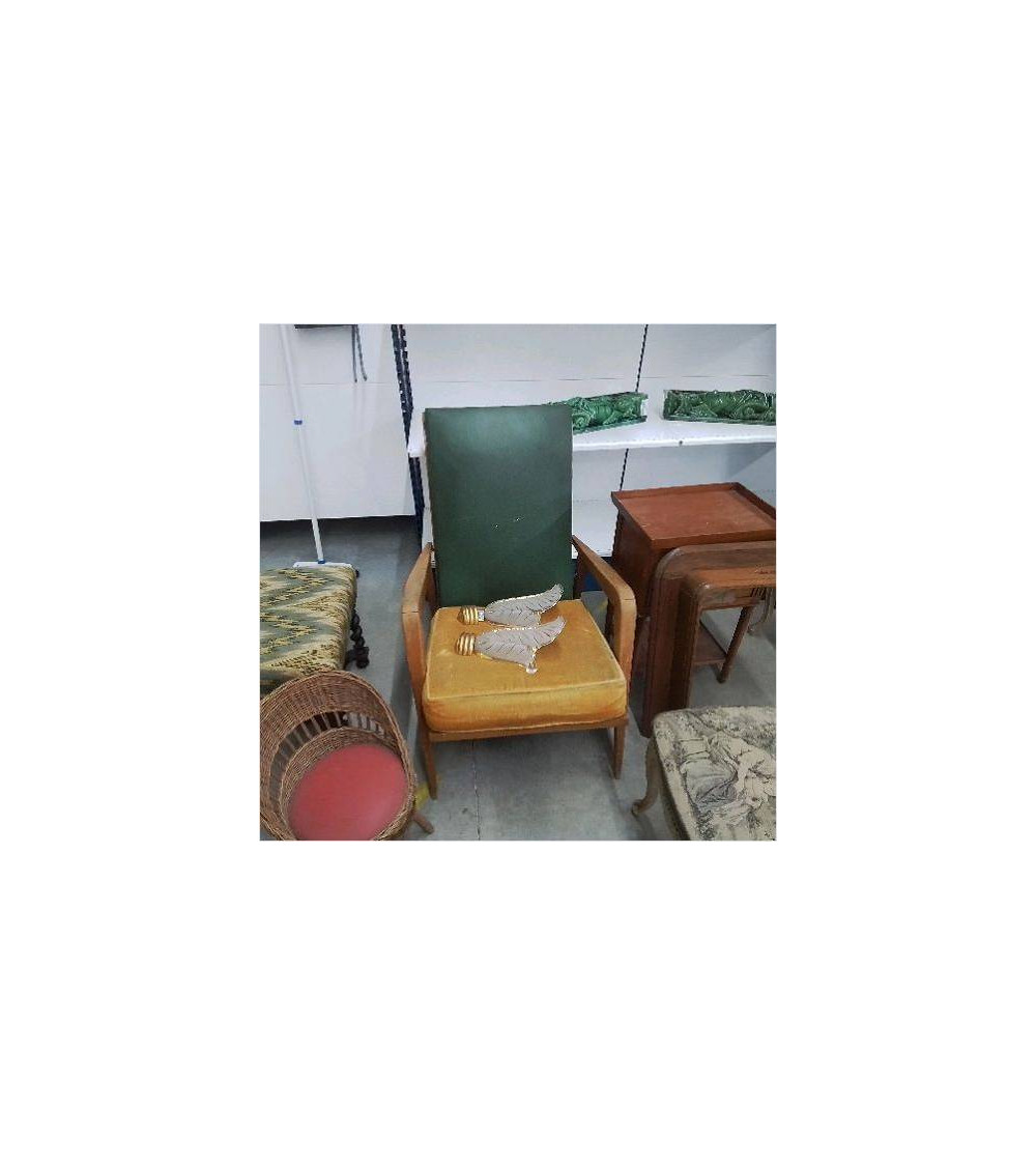 FAUTEUIL JAUNE/VERT ETIENNE HENRI MARTIN