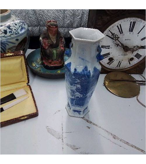 VASE BLEU ASIATIQUE