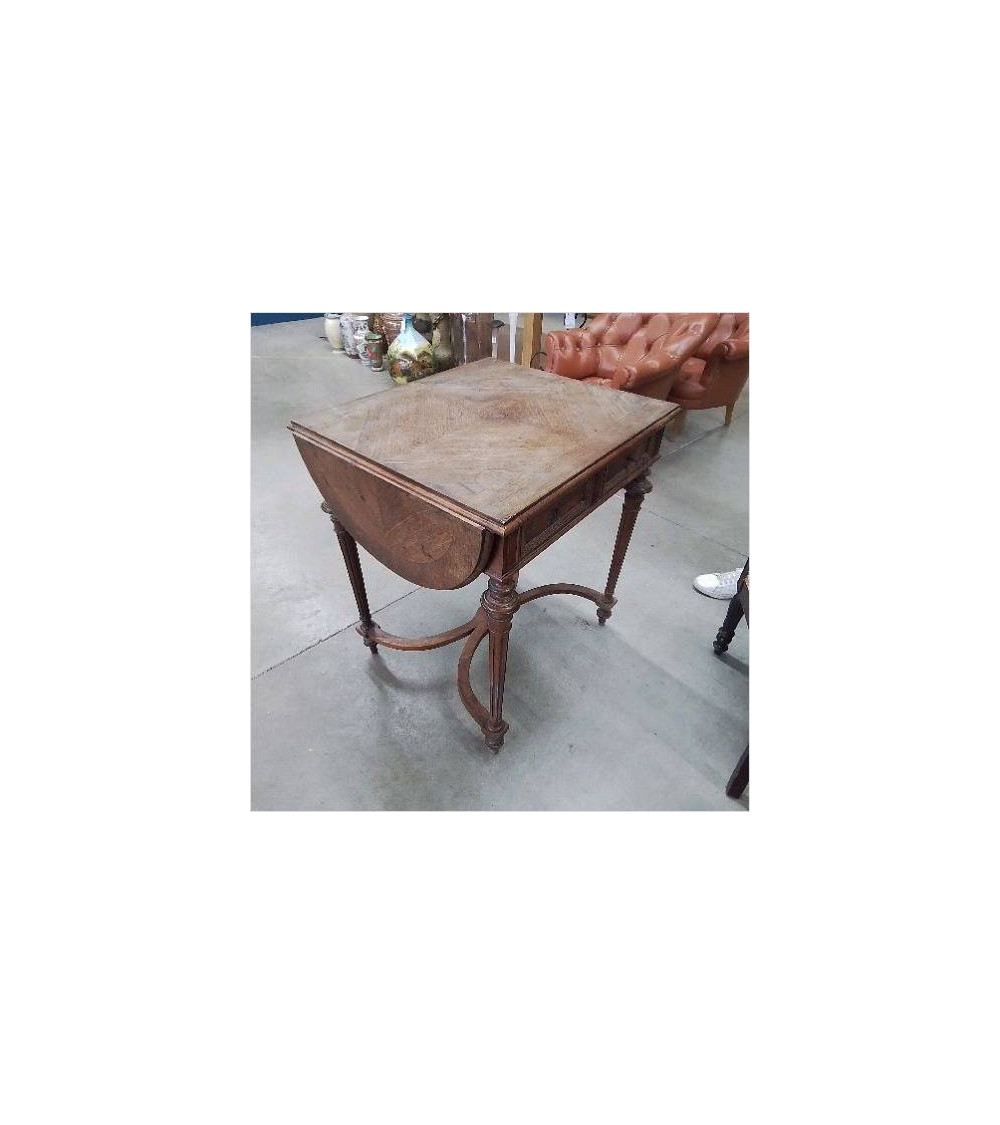 TABLE A VOLETS ANCIENNE 2 TIROIRS