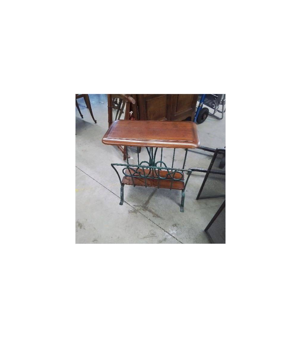 PORTE REVUES FER FORGE BOIS