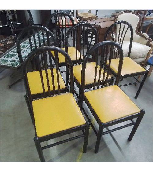 LOT DE 5 CHAISES VINTAGE...