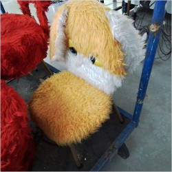 CHAISE ENFANT ORANGE LAPIN