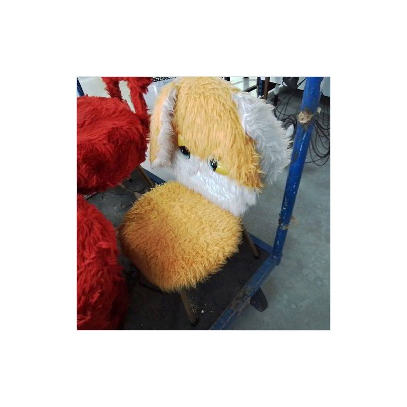 CHAISE ENFANT ORANGE LAPIN