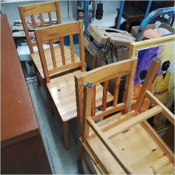 CHAISES PIN LOT DE 4 