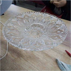 CENTRE DE TABLE VERRE