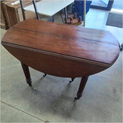 TABLE A VOLETS ACAJOU