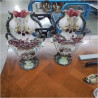 ENSEMBLE GARNITURE DE CHEMINEE EN BARBOTINE