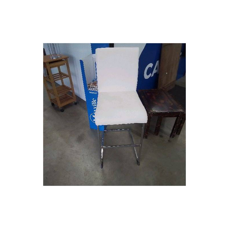 TABOURET DE BAR BLANC 