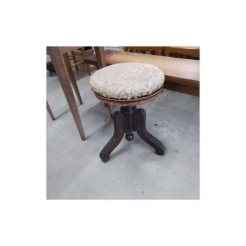 TABOURET A VIS TAPISSERIE