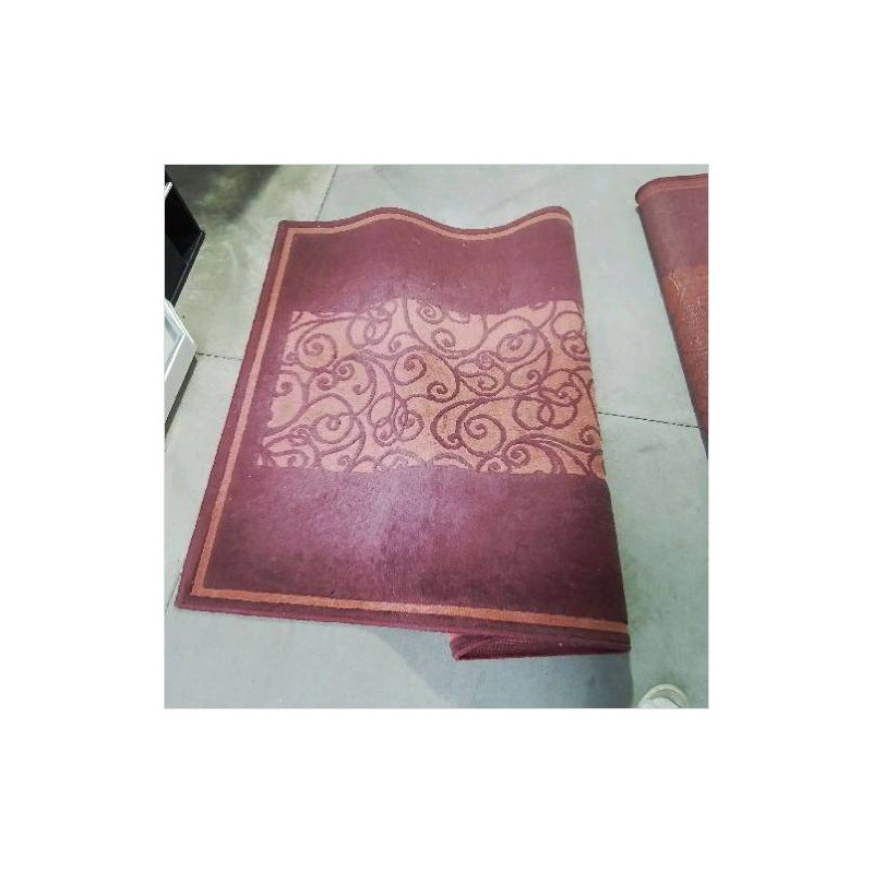 TAPIS ROUGE MOTIFS ORANGES