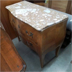 COMMODE 2 TIROIRS DESSUS...