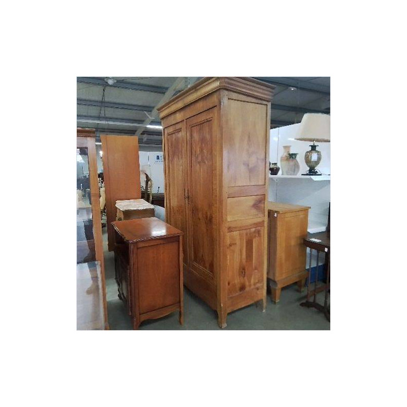 ARMOIRE 2 PORTES BOIS CLAIR 