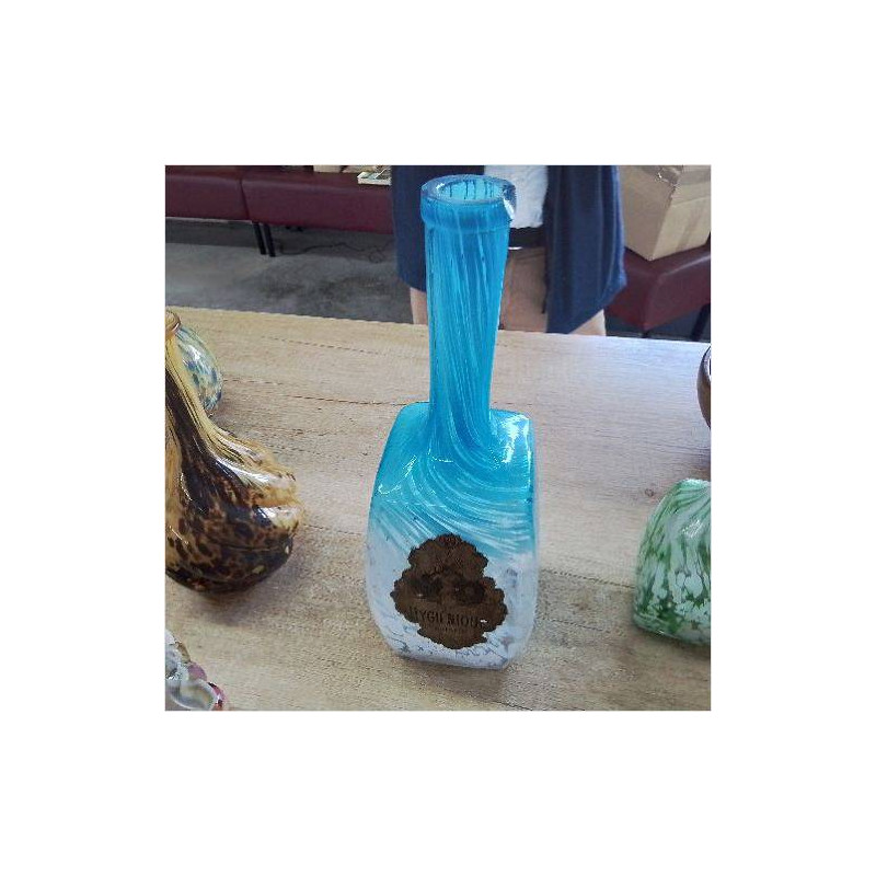 CARAFE STYLE MURANO BLEUE EN L’ETAT