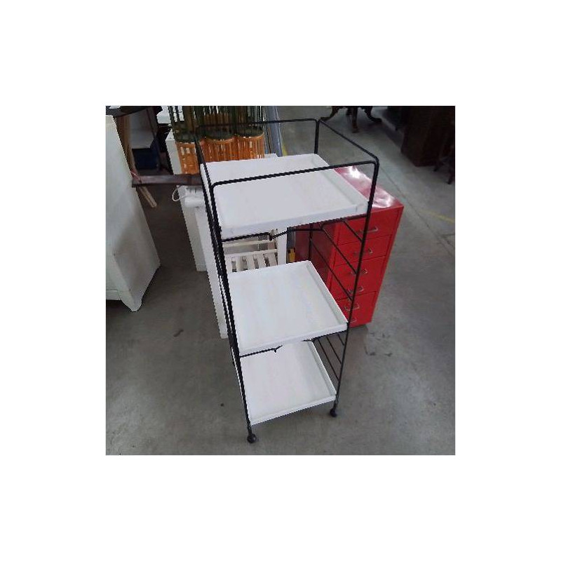 ETAGERE BLANCHE NOIRE