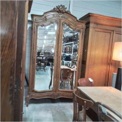 ARMOIRE 2 PORTES MIROIR 