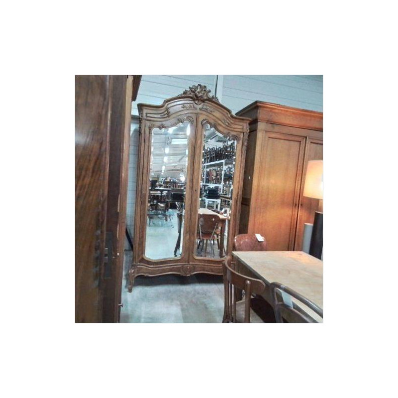 ARMOIRE 2 PORTES MIROIR 
