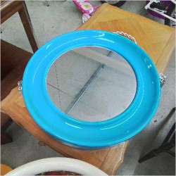 MIROIR BLEU VINTAGE 