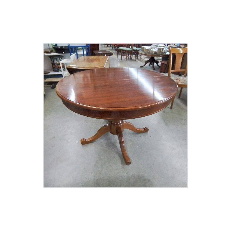 TABLE RONDE PIED CENTRAL MERISIER