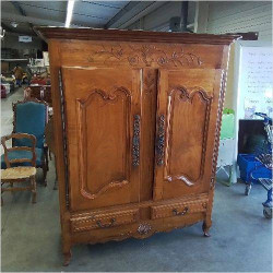 ARMOIRE 2P MERISIER