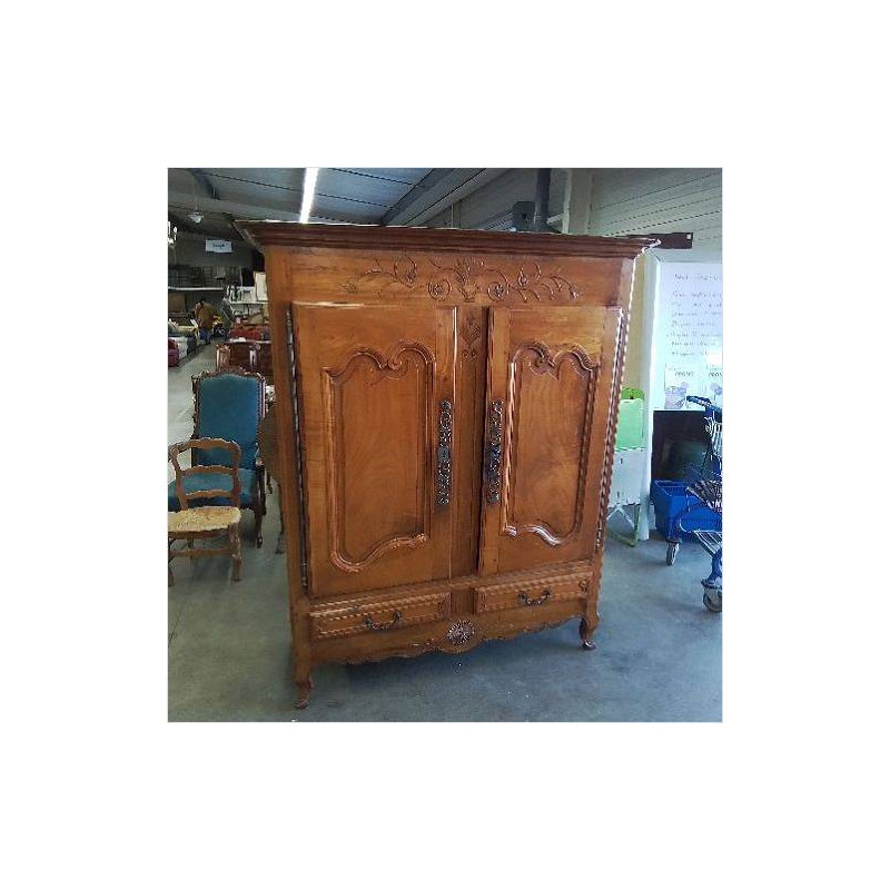 ARMOIRE 2P MERISIER