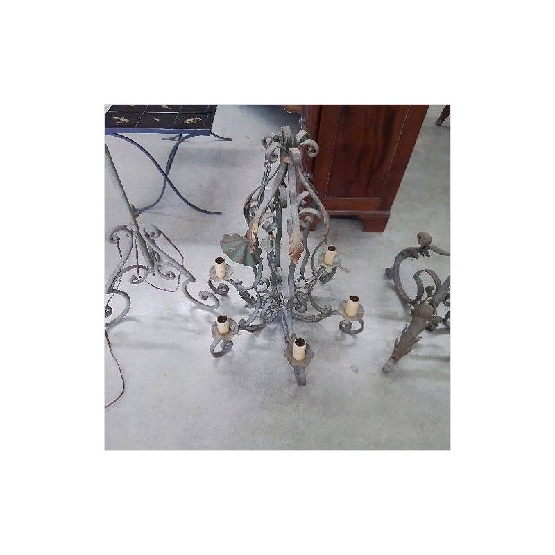 LUSTRE FER FORGÉ 