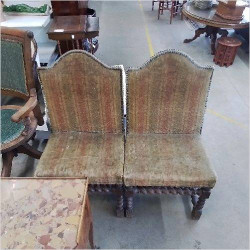 PAIRE CHAISES LOUIS XIII