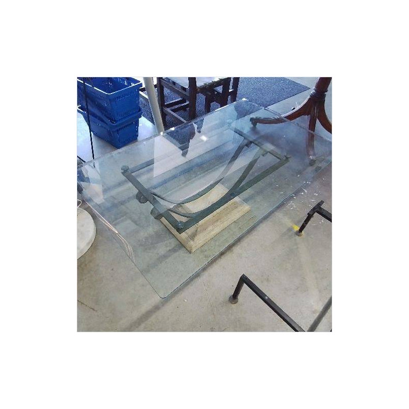 TABLE BASSE PLATEAU VERRE 