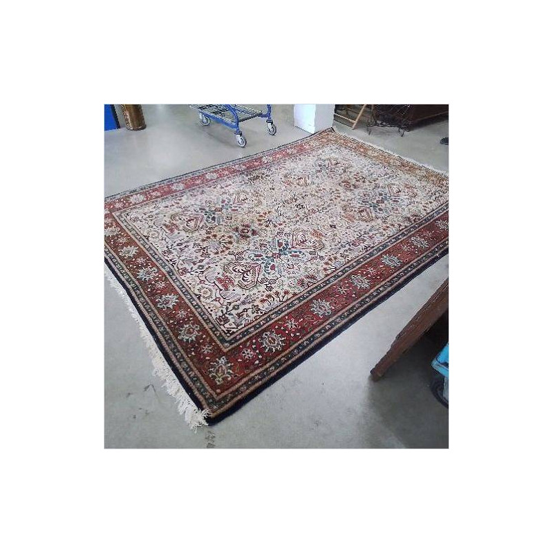 TAPIS MOTIFS ORANGES BLEUS