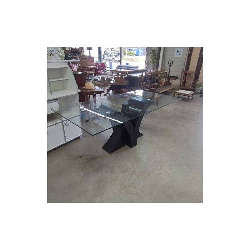 TABLE PLATEAU VERRE 