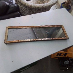 MIROIR RECTANGULAIRE BOIS DORÉ