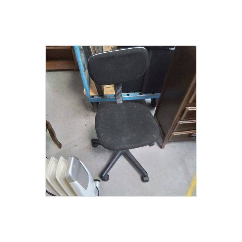 CHAISE DE BUREAU NOIRE A ROULETTES