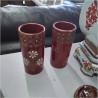 VASE ROUGE LA PAIRE