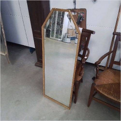MIROIR BISEAUTÉ DORÉ 