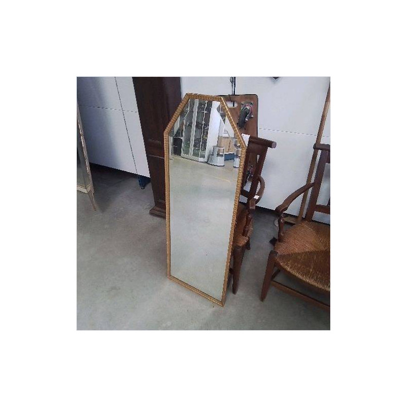 MIROIR BISEAUTÉ DORÉ 