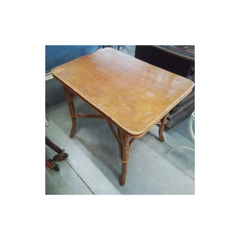 TABLE BASSE ROTIN